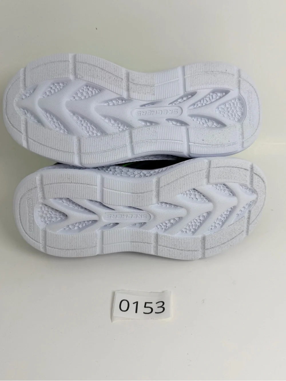 Skechers Bright Green and Black Kids Athletic Sneakers with Silver Details